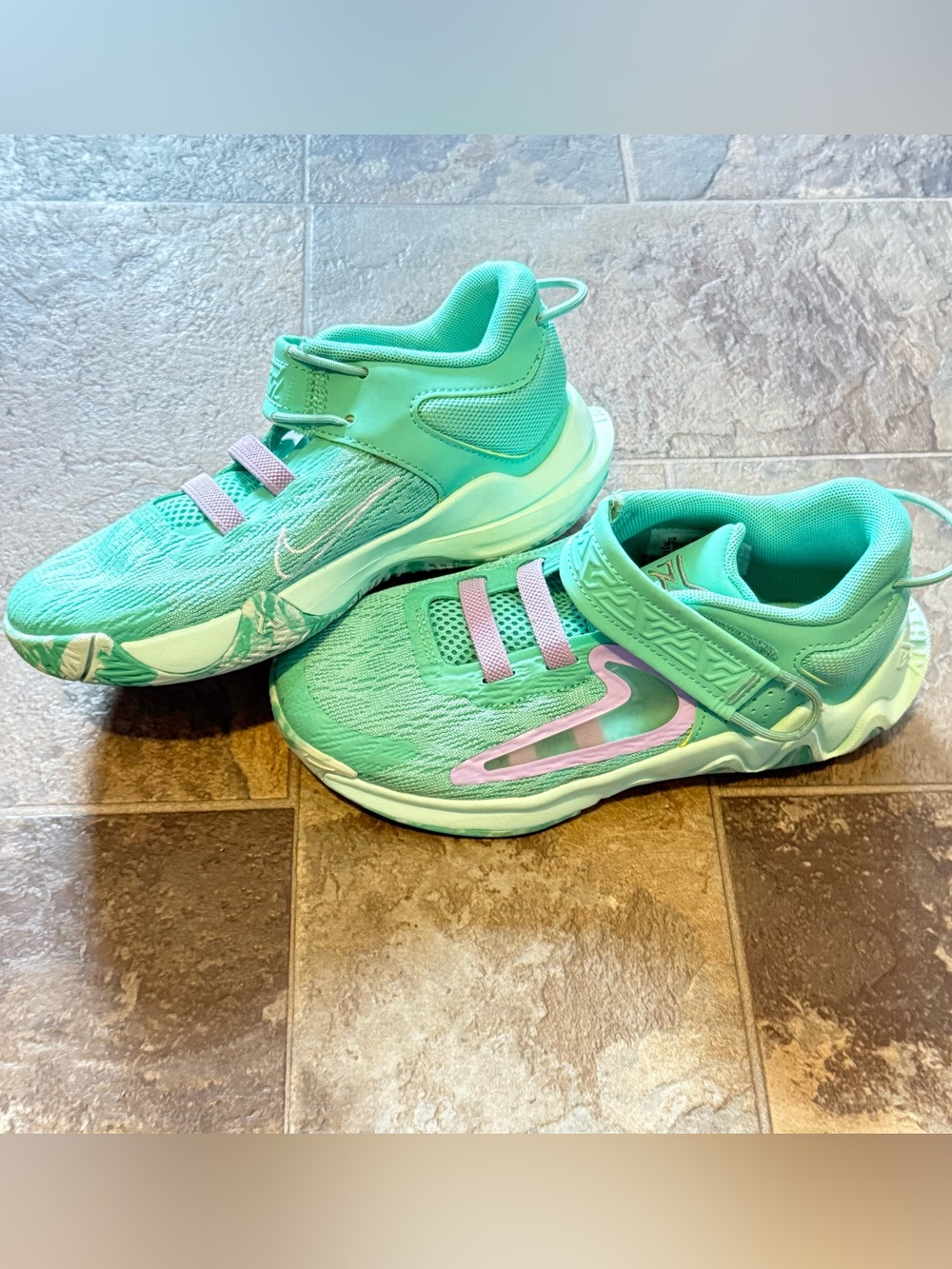 Kids Nike Giannis Immortality 2 DQ1942-300 Teal Purple Sneaker Youth 1Y